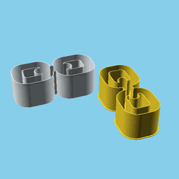 Chain Links, nestable box (v1) 3d model