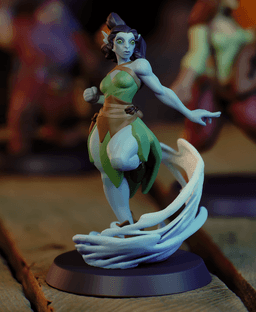 Shayla the Druid - D&D, Pathfinder, fantasy tabletop mini 3d model