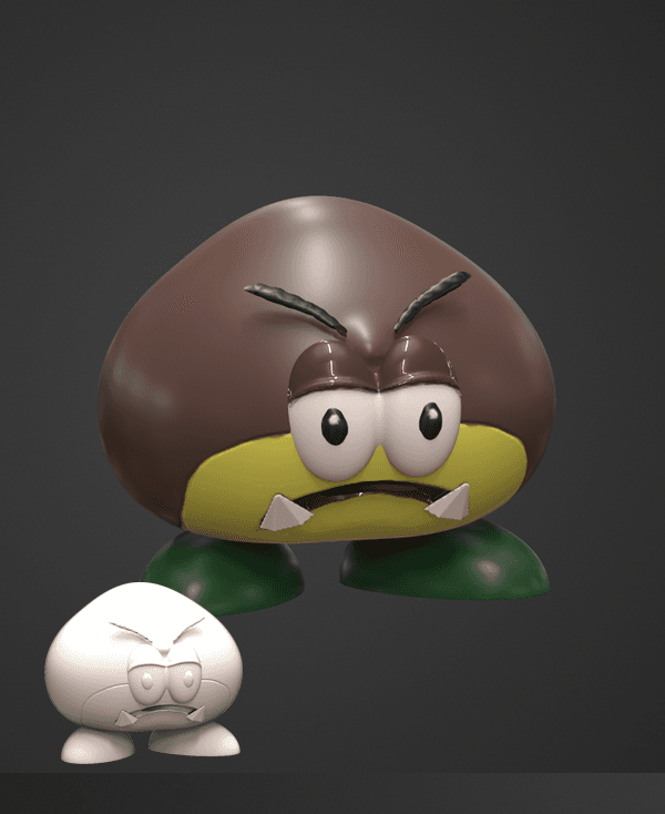 Mario World Galoomba 3d model