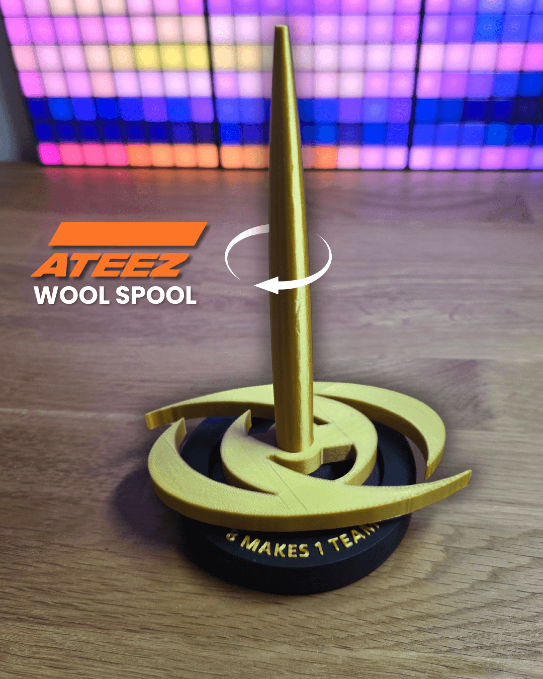 ATEEZ Wool Spinner - Yarn Spool 8 MAKES 1 TEAM 3d model
