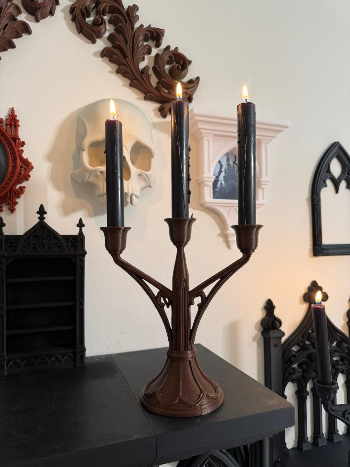 Victorian Gothic Candle Holder Classic Candle Holder Gaslight Series · No. III 3d model