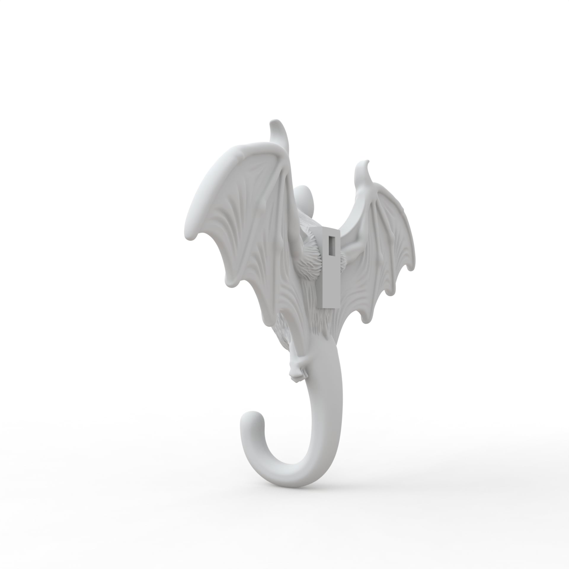 Bat Key Hook for Wall 2 3d model