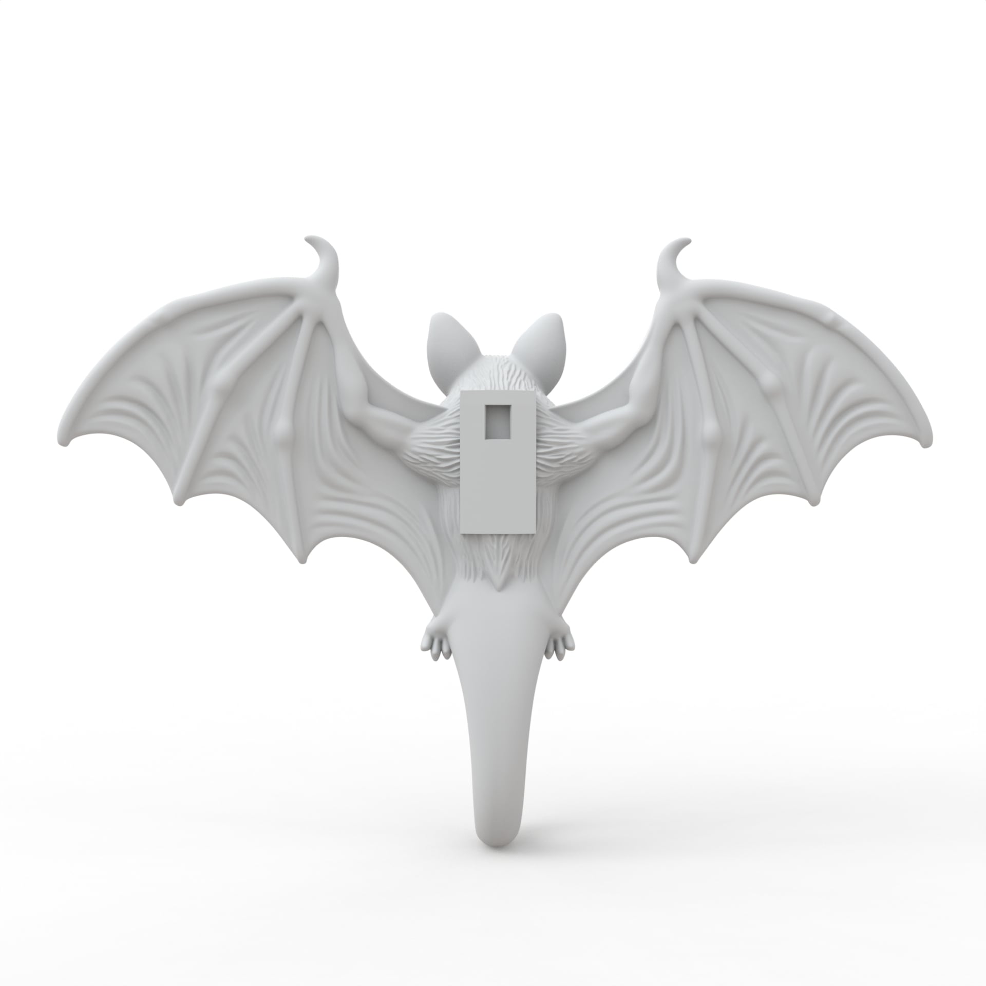 Bat Key Hook for Wall 2 3d model