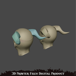 Fantasy Jester Lavorre horns Mighty Nein Series 3d model