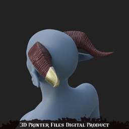 Fantasy Jester Lavorre horns Mighty Nein Series 3d model