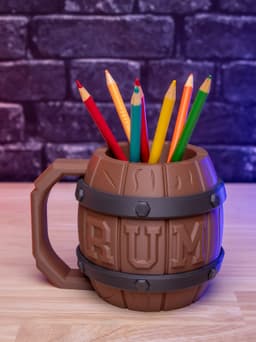 Rum Barrel Can Holder – Prop Kit (No AMS, No Support, No Glue) 3d model