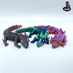 Majestic Baby Dragon 🐉 - Articulated - Print in Place - No Supports 3d model