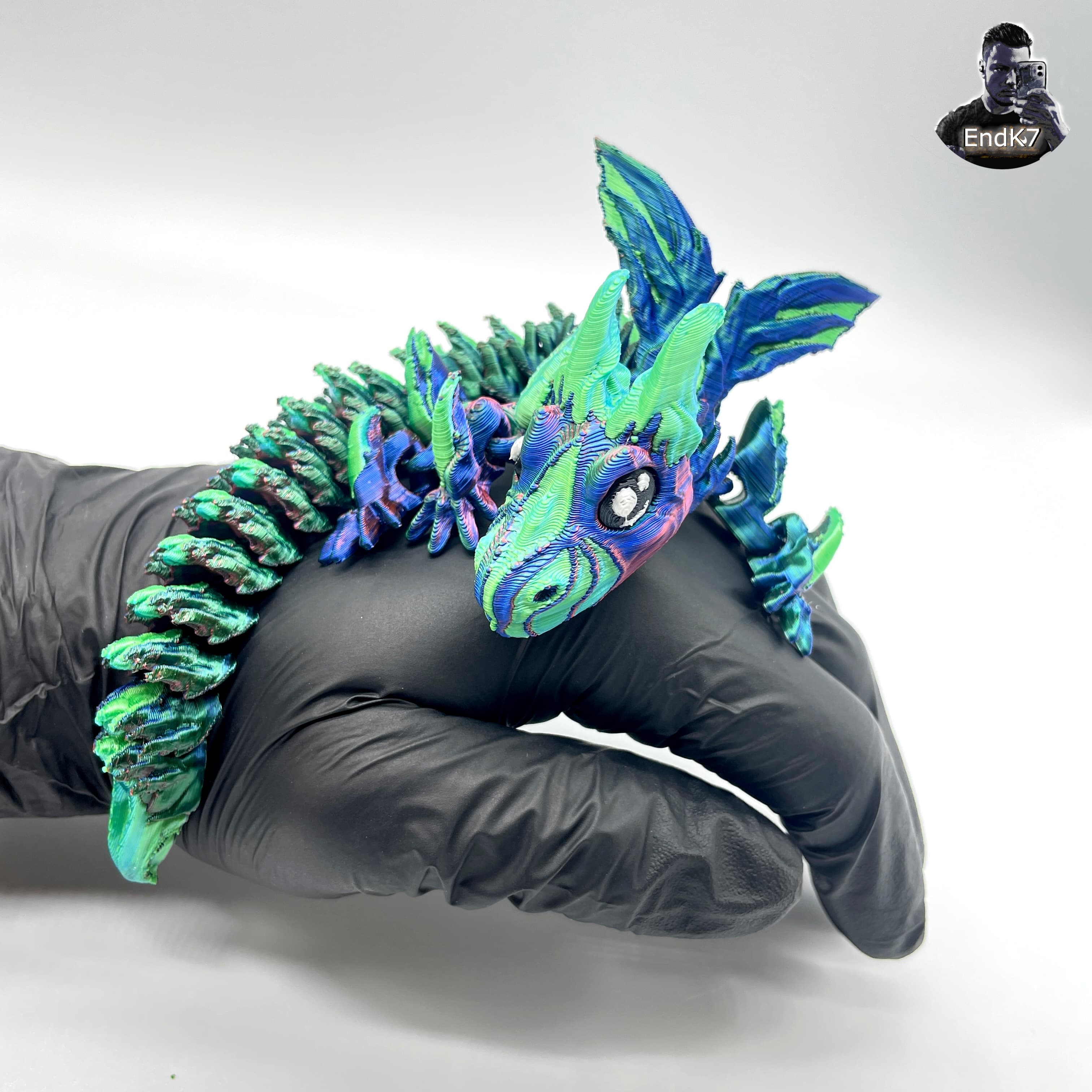 Majestic Baby Dragon 🐉 - Articulated - Print in Place - No Supports 3d model