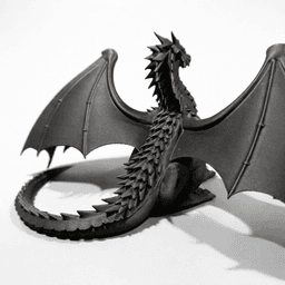 MAJESTATIC DRAGON SCULPTURE / GOTHIC DECOR / SHELF SCULPTURE DECOR 3d model