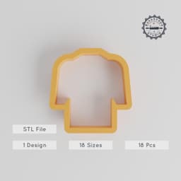 Coat Shape Cutter Set, 18 Sizes, Perfect for Cookies, Fondant & Clay, Fashion Garment Design PRODUCT_2738 3d model