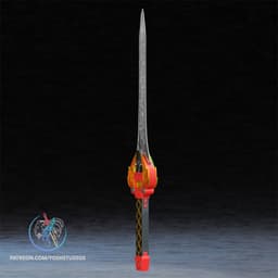 Red Sword 3D Printer STL File 3d model