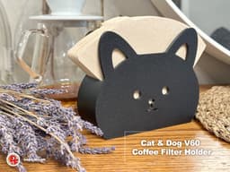 Cat Hario V60 Coffee Filter Holder 3d model
