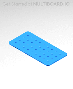 5x10 MU - Small Thread MU - MultiBoard Plate 3d model