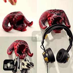 Balrog Head Dice Tower / Controller Holder / Headset Holder / Keys Holder / No Supports / 3MF 3d model