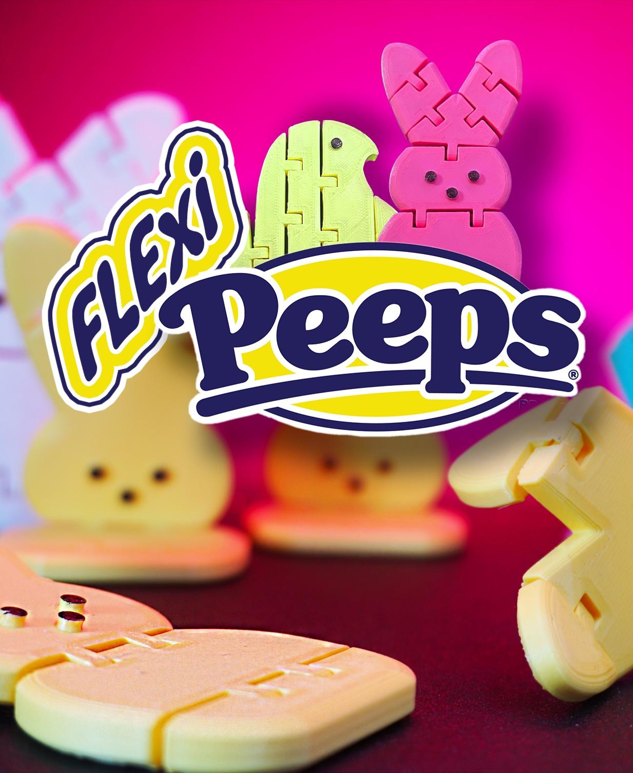 Easter Peeps - Articulated Peep Bunny and Chick 3d model