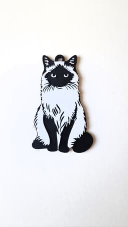 Balinese keychain+magnet 3d model