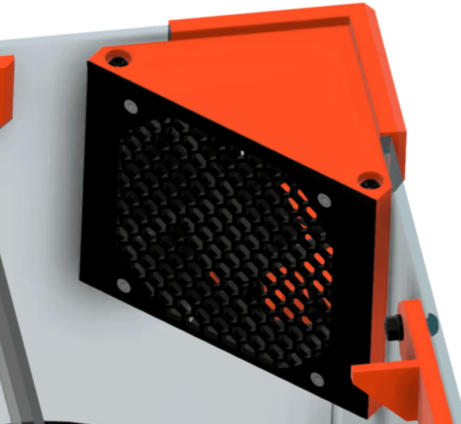  120mm Fan Mount for the Universal 3D Printer Enclosure by 3D Sourcerer 3d model