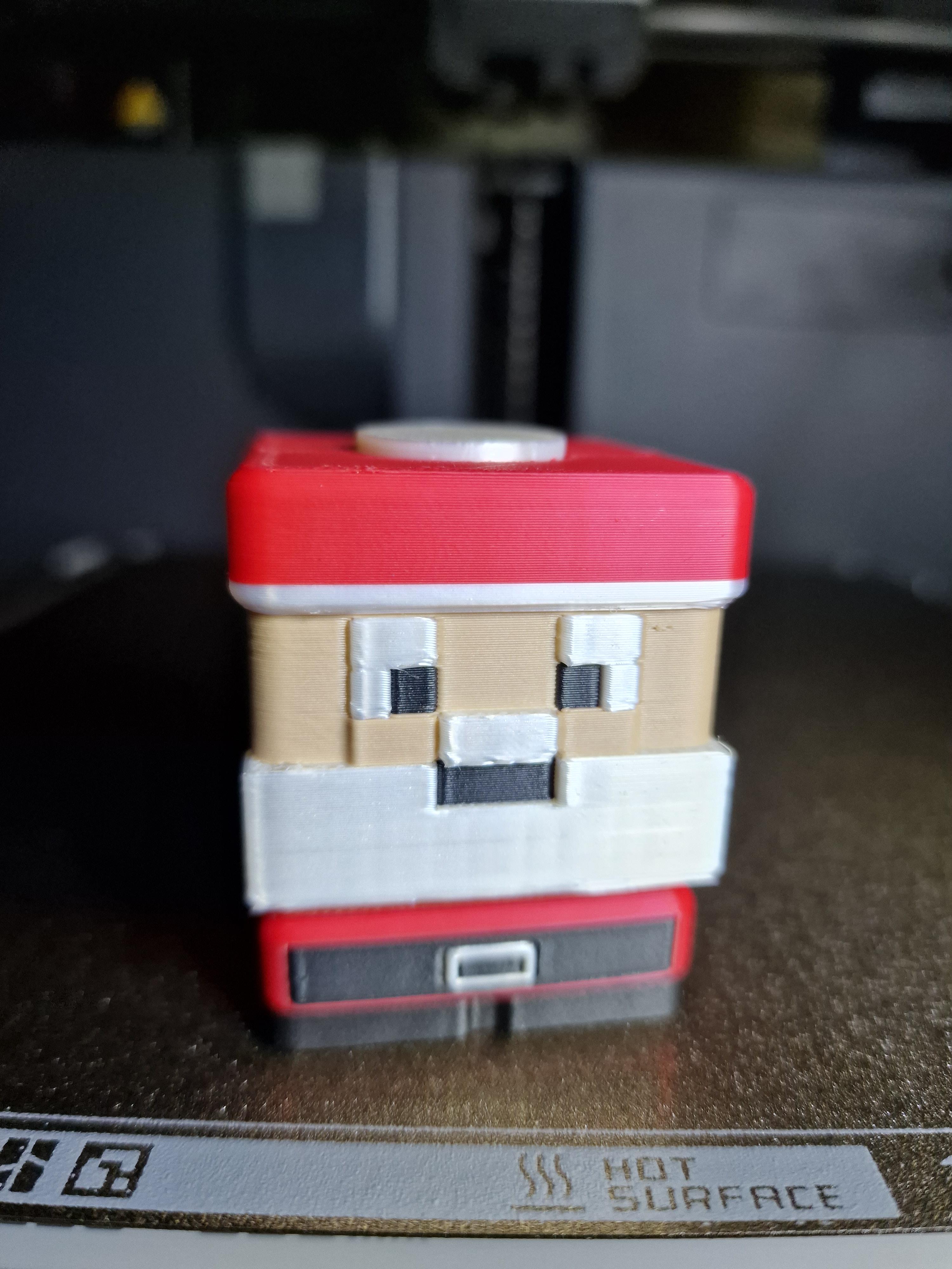 Minecraft Santa Fidget Spinner 3d model