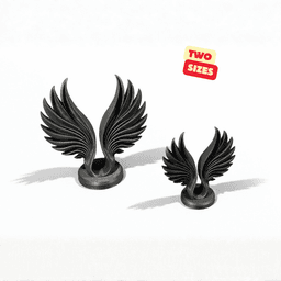 ABSTRACT DOUBLE WINGS SCULPTURE – MODERN HOMEDECOR / GOTHIC / HOMEDECOR / MINIMAL 3d model
