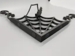 Magnetic Corner Print-in-Place Spiderweb Halloween Decoration 3d model