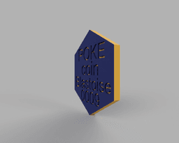 Blastoise Pokemon PokeCoin 3MF 3d model