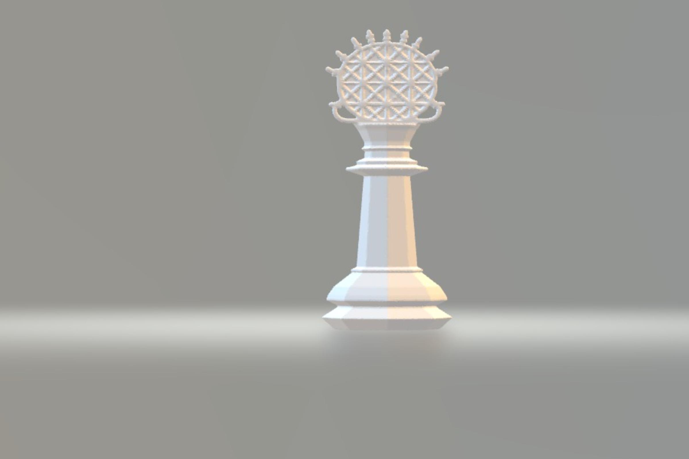 Chess set - Ankara city theme 3d model