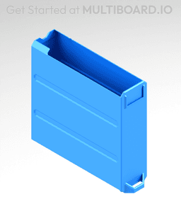 1x3x3 LU - Labelled - MultiBin Simple Drawer 3d model