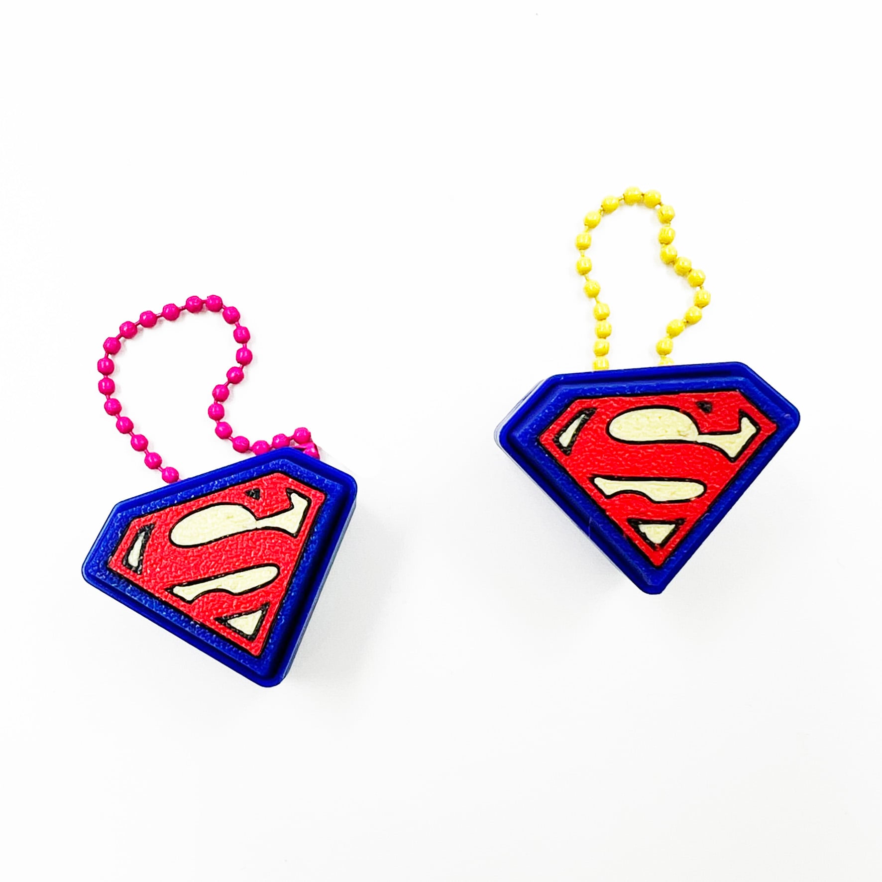 Superman S-Shield Fidget Clicker / Keychain 3d model