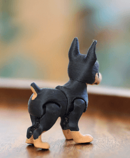 Doberman - Articulated Ludo Dog 3d model