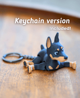 Doberman - Articulated Ludo Dog 3d model