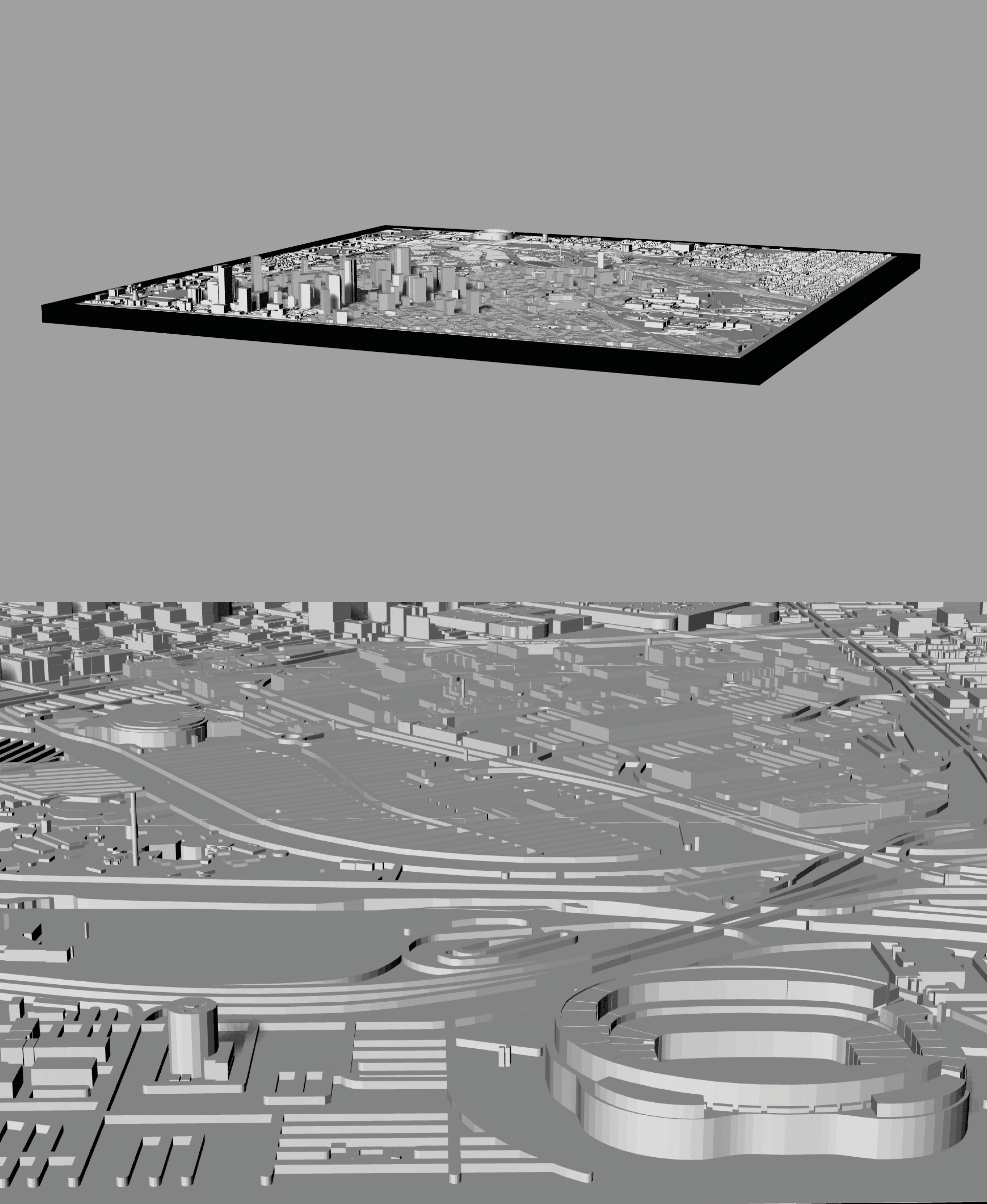 DENVER, Skyline, 3D map 3d model