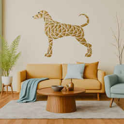 “German-Shorthaired-Pointer style” - Geometric dog wall art 3d model