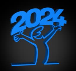 La Linea - happy new year 2024 3d model