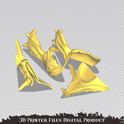 Shar Cosplay Crown Headwear Helmet Baldurs Gate 3 3d model