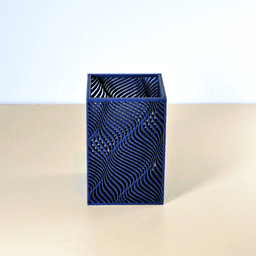 Wavy Pencil Pot - two sizes 3d model