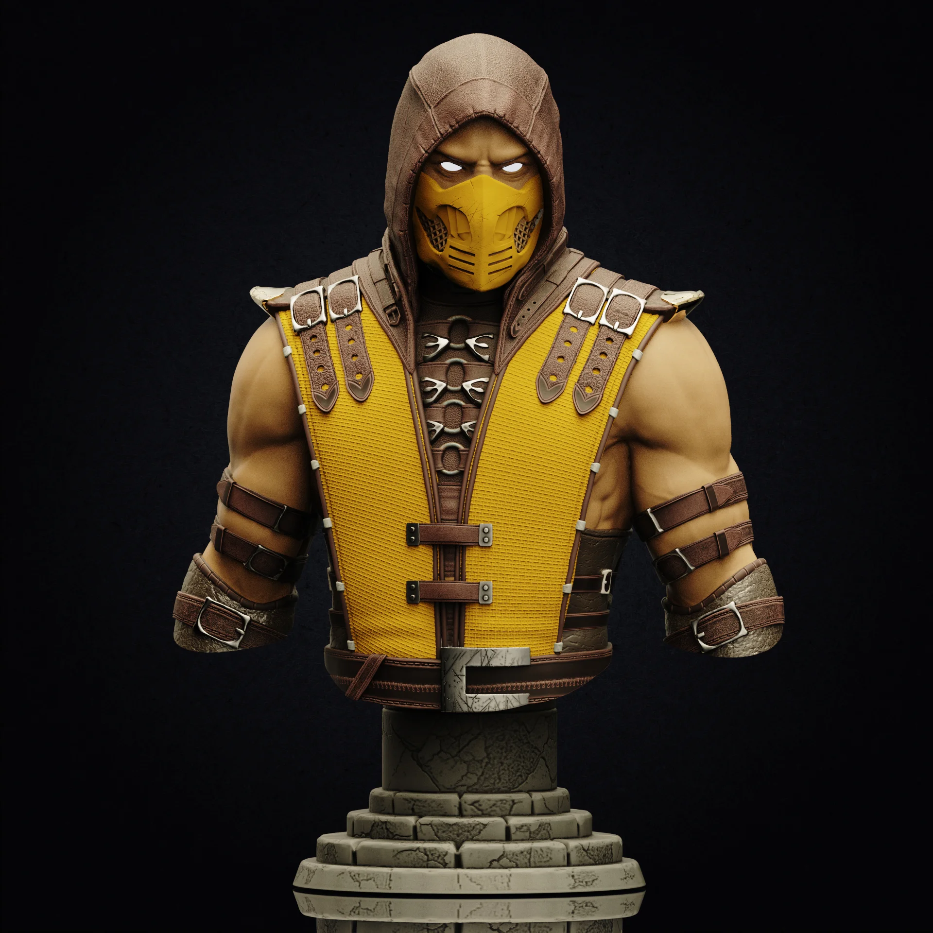 Scorpion bust (Pre-Supported) 3d model