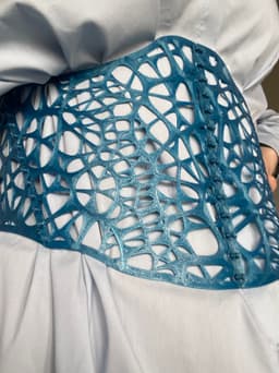 Double Voronoi Corset Belt – Modular 3D-Printed Fashion 3d model
