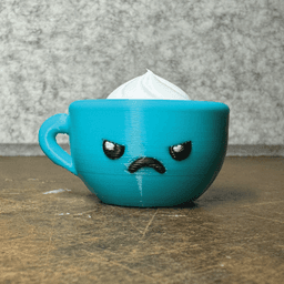 Little Cafe Kawaii Coffee Cups 3d model