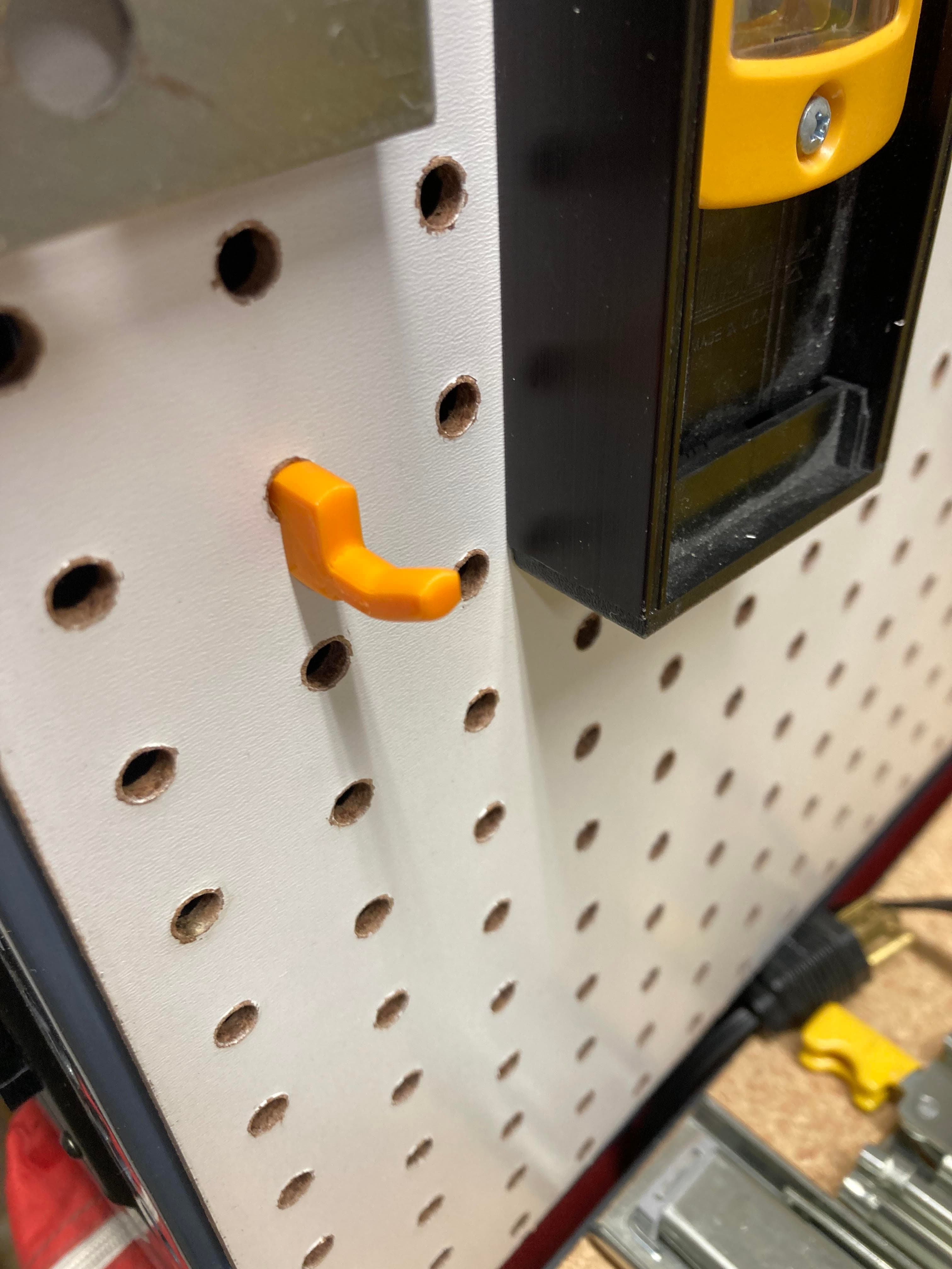 Pegboard Hook Simple w/ 0.325" Offset 3d model