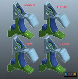 VKB Gladiator Split Trigger V3 3d model
