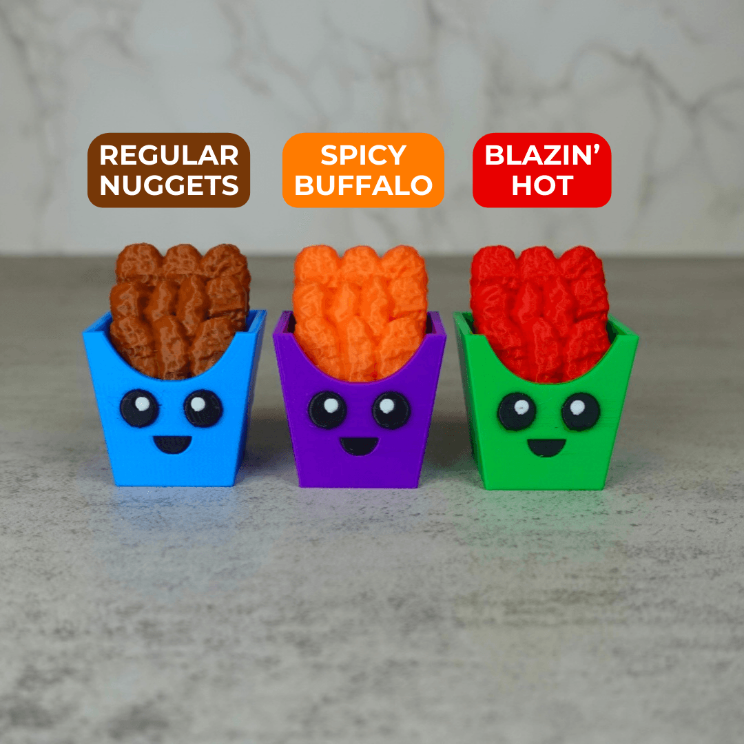 Clicky Nuggets (Keycap Fidget Toy) 3d model