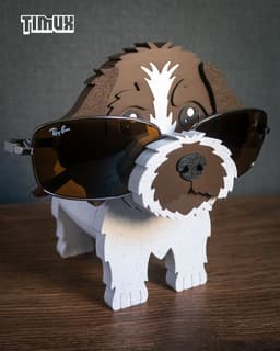 WIREHAIRED GRIFFON GLASSES HOLDER 3d model