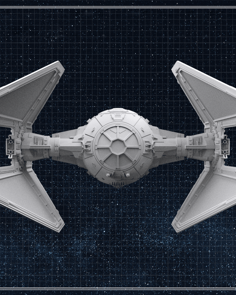 TIE/IN Interceptor - Star Wars 3d model