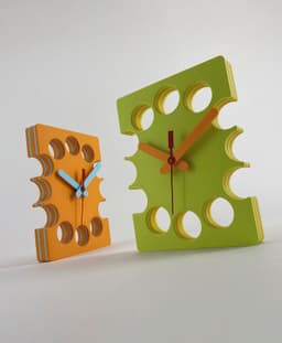 Slice Clock - Wall Desk Kitchen Clock 3d model
