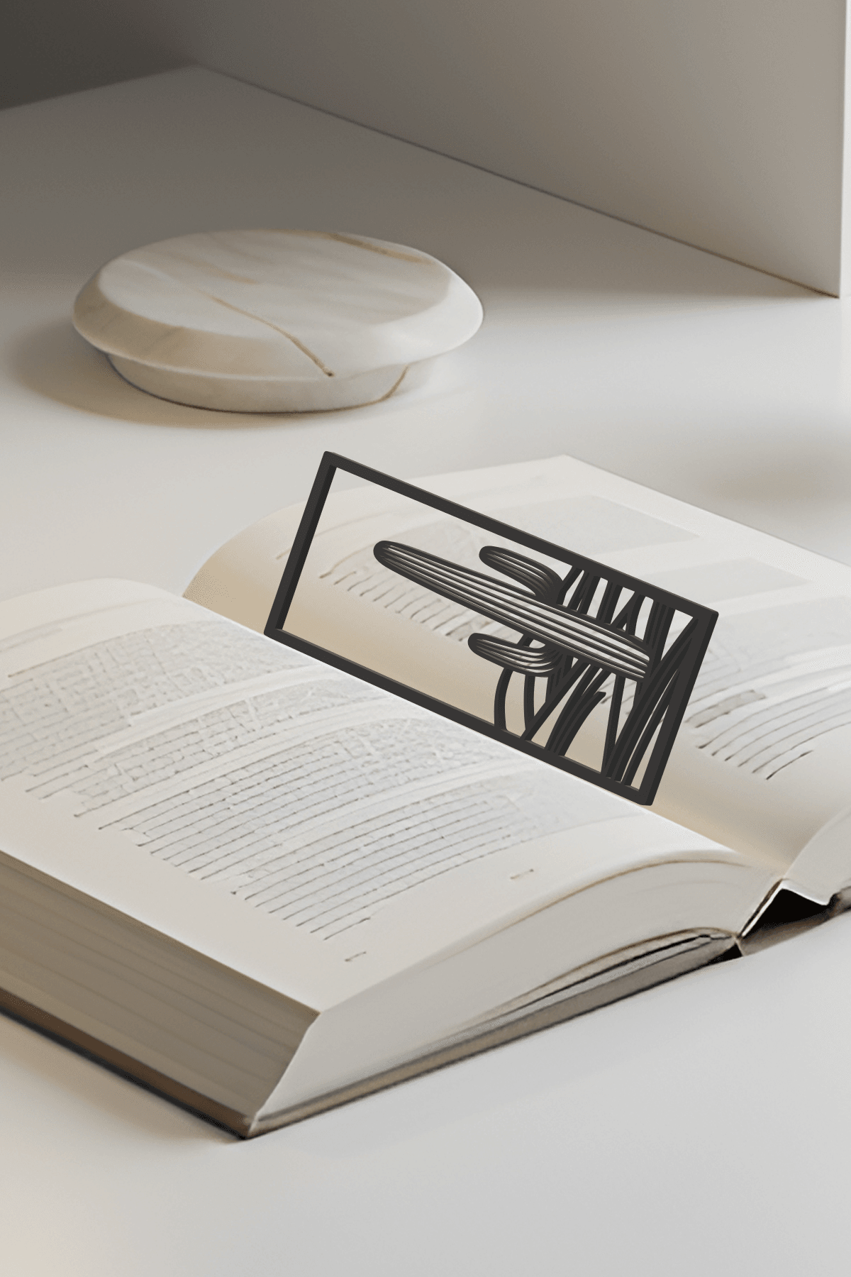 Cactus Bookmark, Creativity Bookmark, Gift Idea 3d model