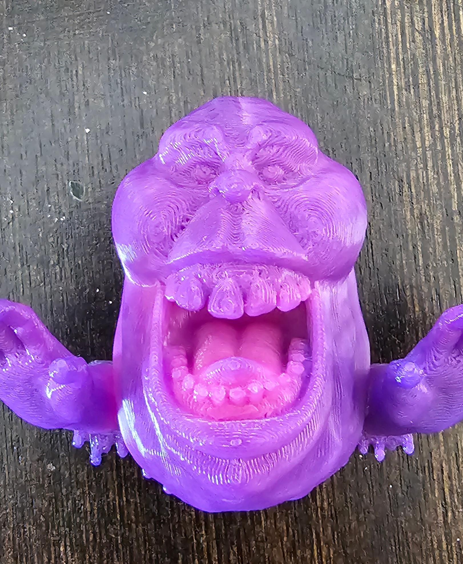 Slimer from Ghostbusters Magnet / 3MF Included / No Supports - Printed in Heat changing filament on my k1 max - 3d model
