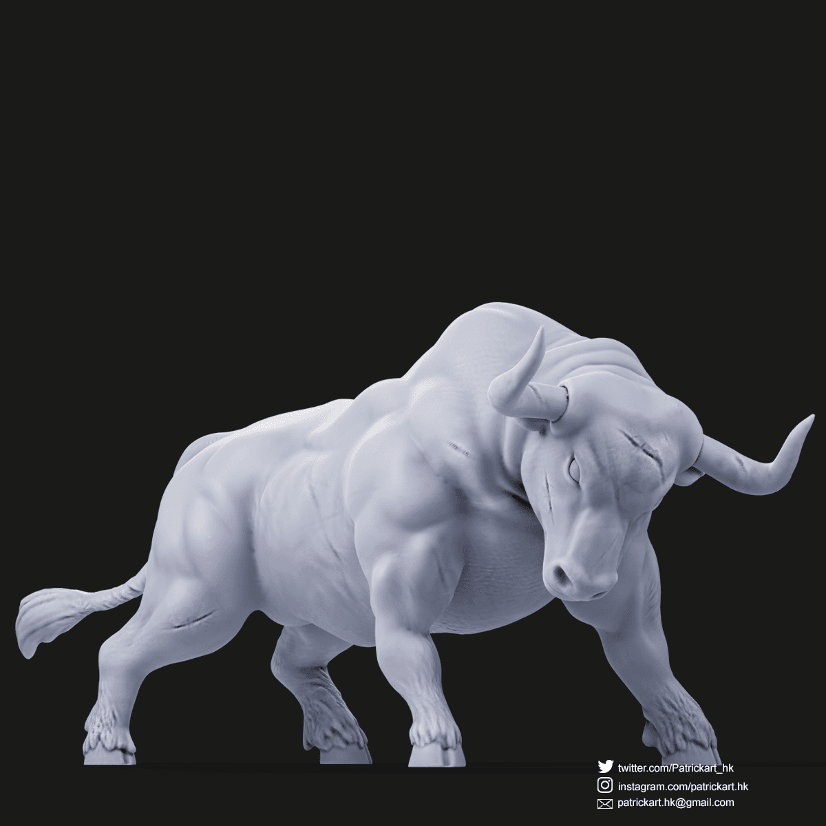 Bull 3d model