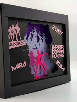 K-Pop Demon Hunters Shadow Box 3d model