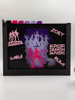 K-Pop Demon Hunters Shadow Box 3d model