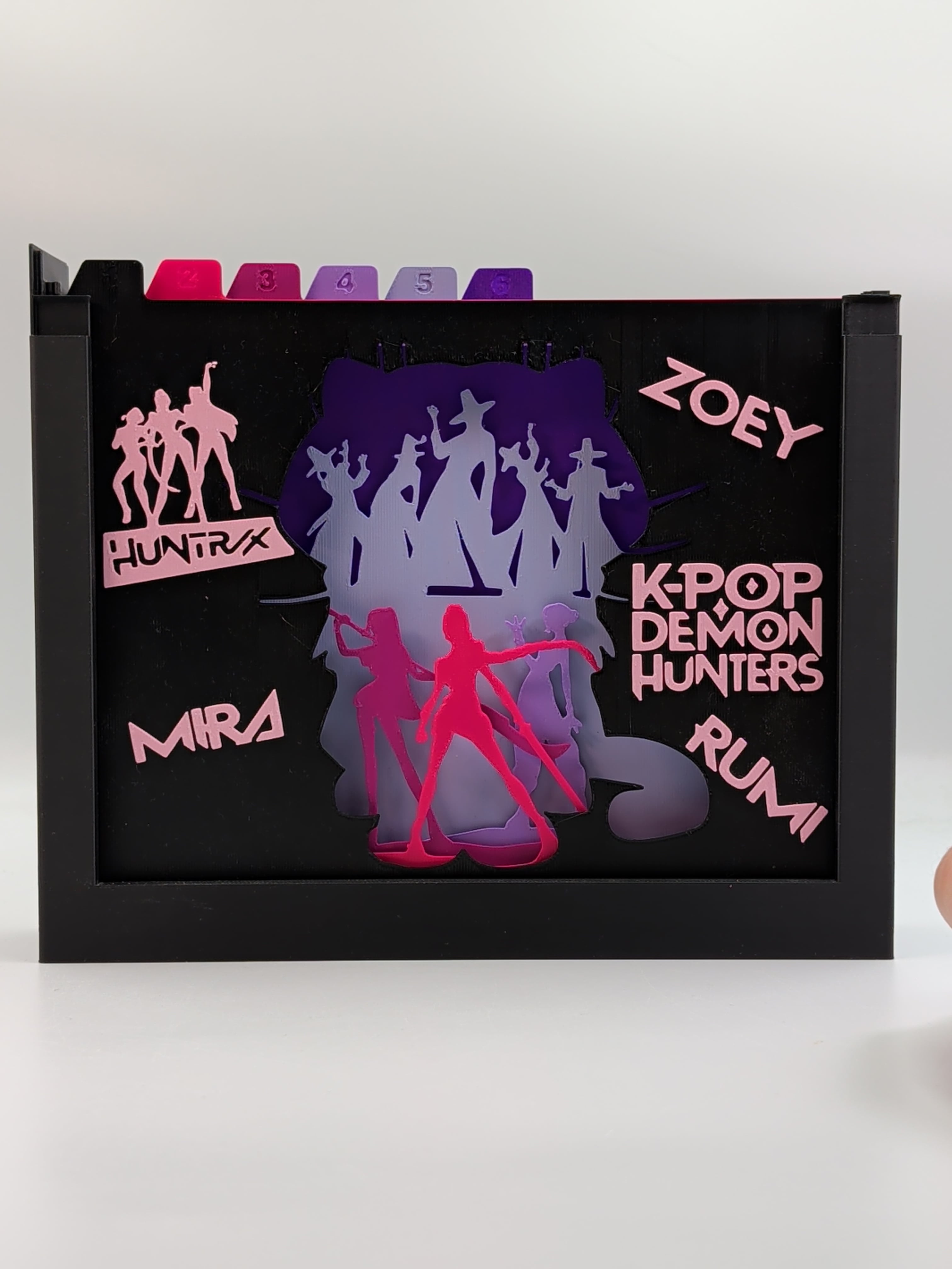 K-Pop Demon Hunters Shadow Box 3d model